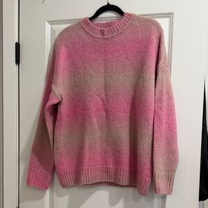 rag & bone Pink and Cream Women's Sweater
